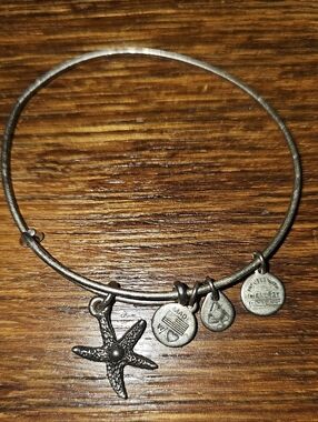 Alex and Ani Silver-Tone Starfish Charm Bracelet